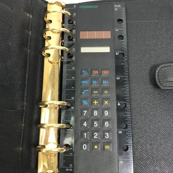 LOUIS VUITTON Epi AgendaMM cover case Notebook cover Epi Leather Black - Picture 12 of 13